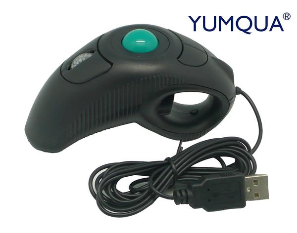 Yumqua Y-10w 2.4 Ghz Portable Finger Handheld Wireless Usb Trackball Mouse For Pc Laptop Mac Lovers